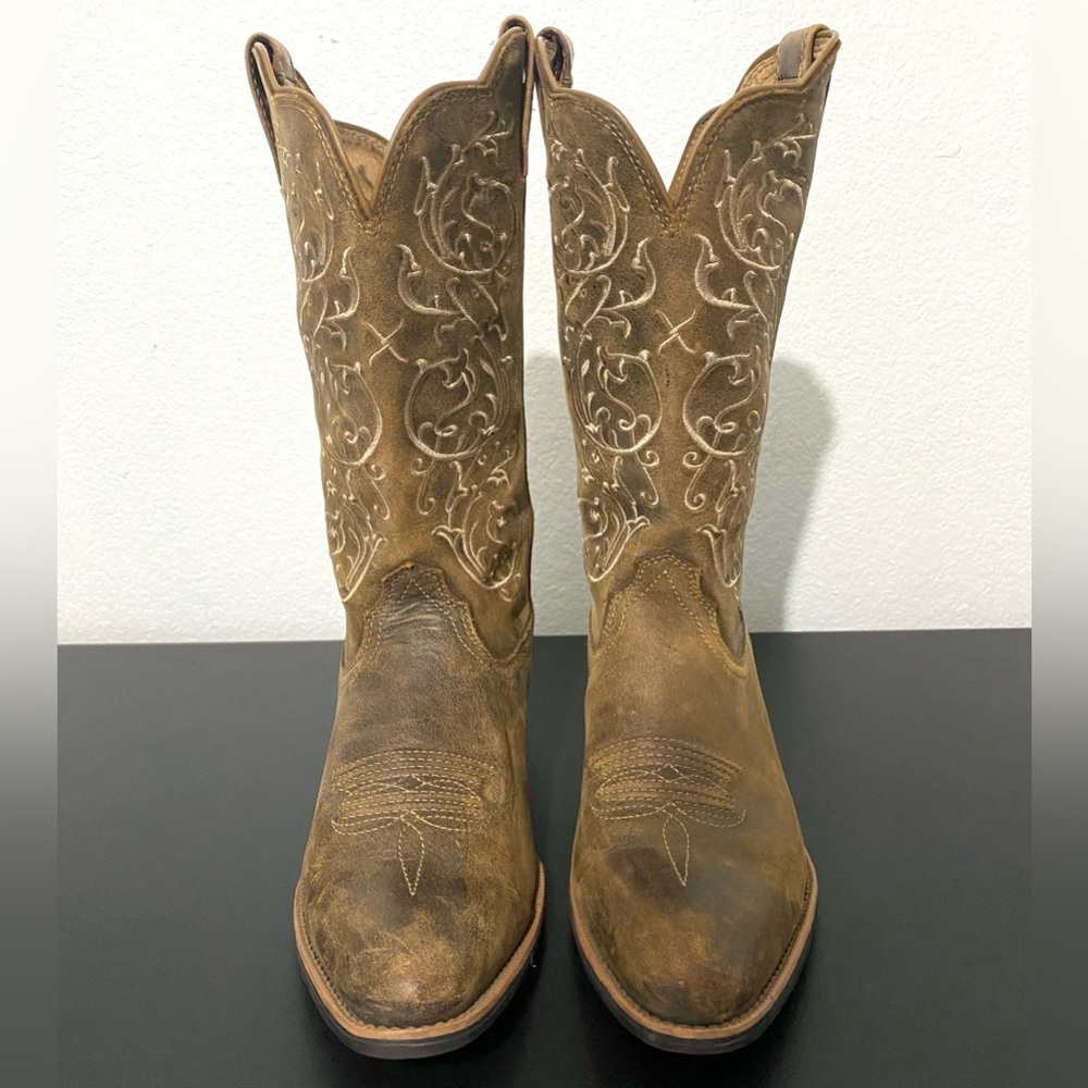 Twisted X Tan Heeled Boots - Picture 6 of 15